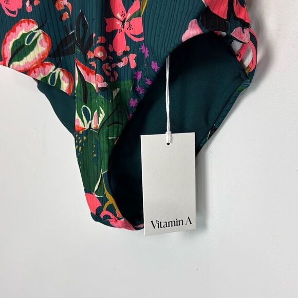 Vitamin A Bianca One Piece - Painted Jungle EcoRib BT S NWT - Picture 4 of 7